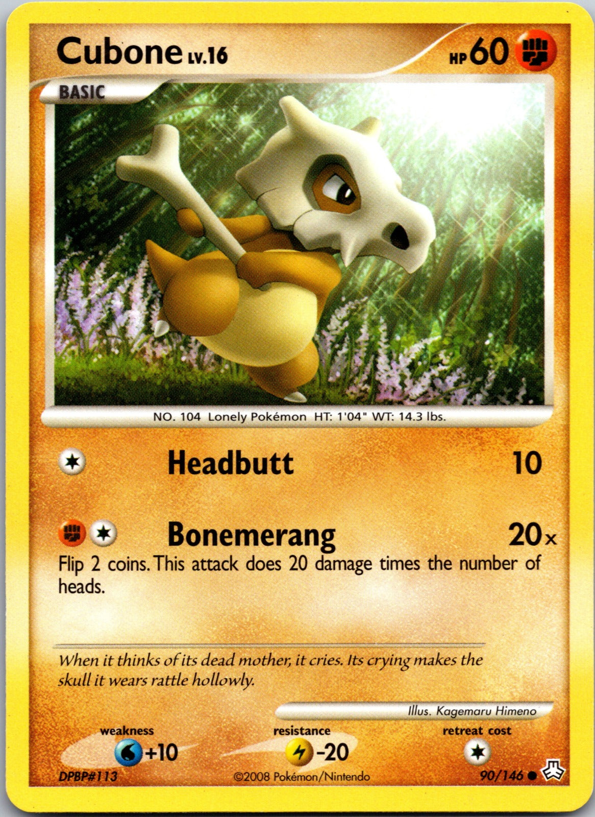 2008 Legends Awakened 90/146 Cubone LP