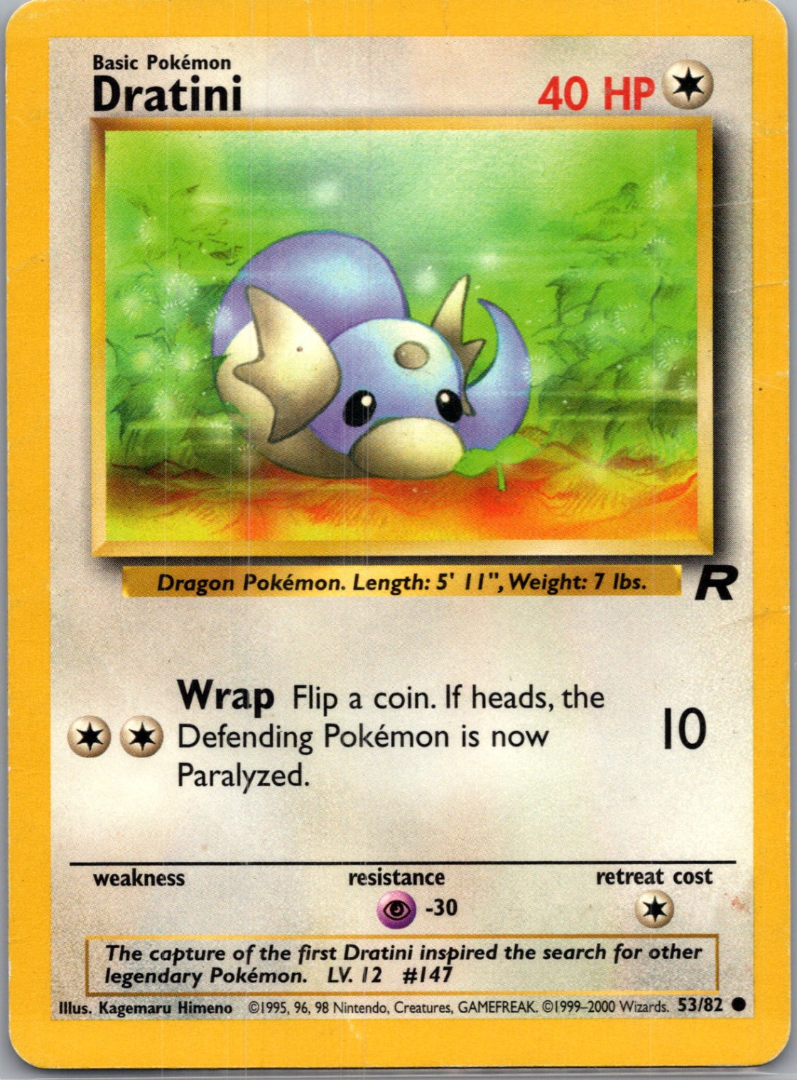 Team Rocket 53/82 Dratini Common NM