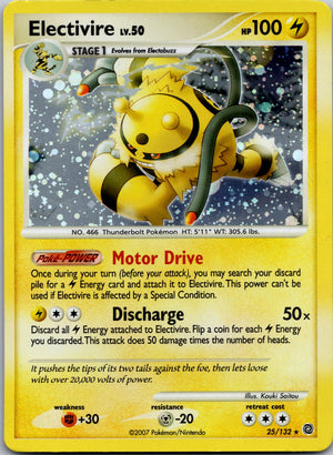 2007 Secret Wonders 25/132 Electivire LP