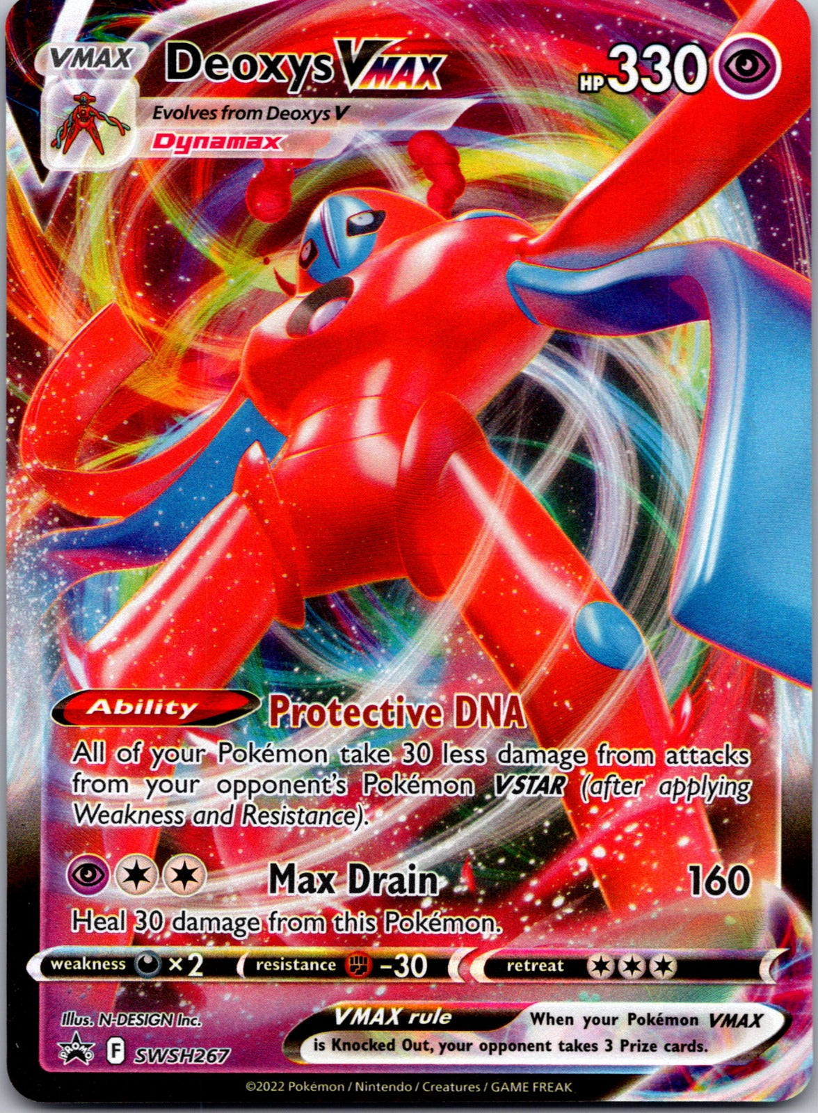 2023 Deoxys VMAX SWSH: Crown Zenith: Galarian Gallery GG45/GG70 NM