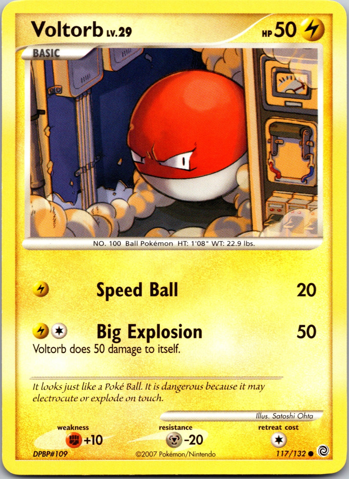 2007 Secret Wonders 117/132 Voltorb LP