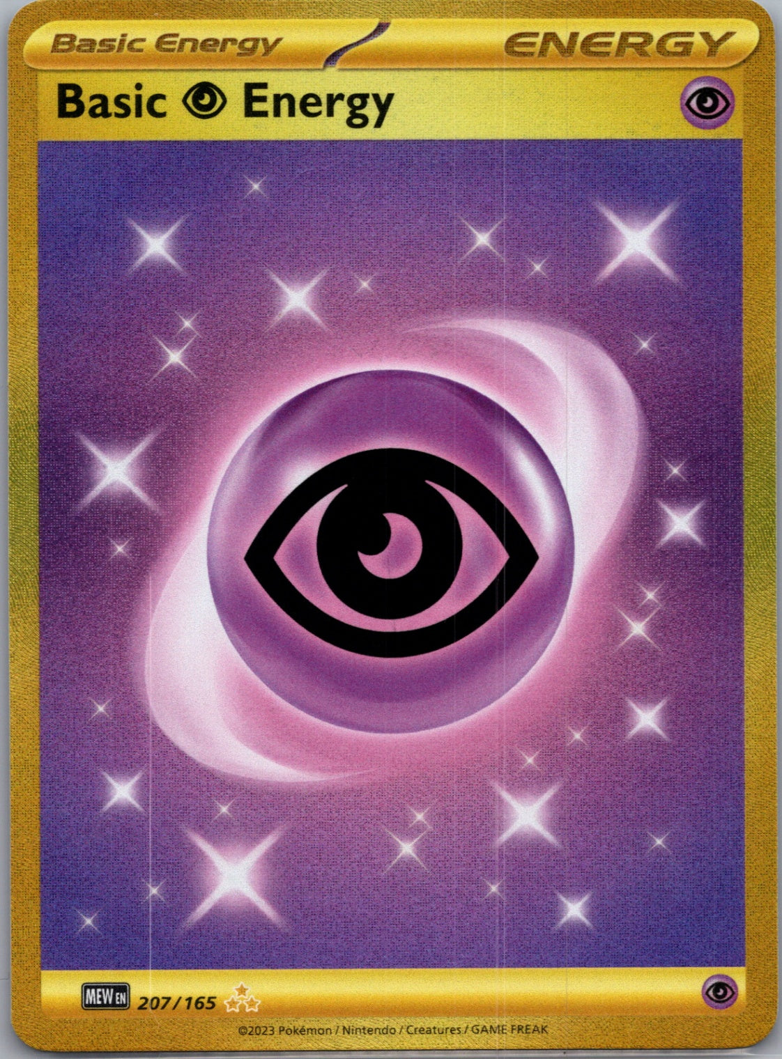 Basic Psychic Energy Holofoil Hyper Rare SV: Scarlet & Violet 151 207/165 NM