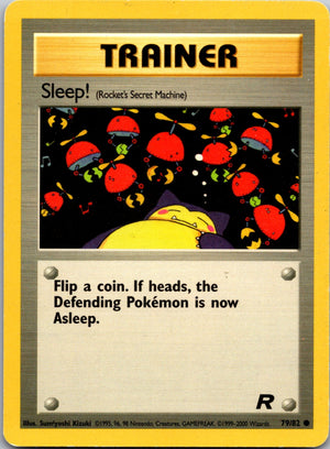 2000 Team Rocket 79/83 Sleep! Trainer C269
