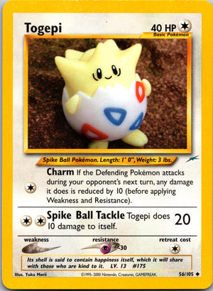 2002 Neo Destiny 056/105 Togepi Uncommon A113