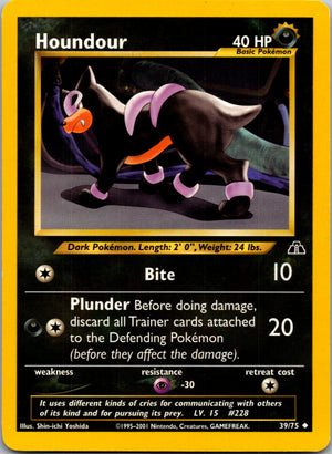 2002 Neo Destiny 043/105 Houndour Uncommon A258