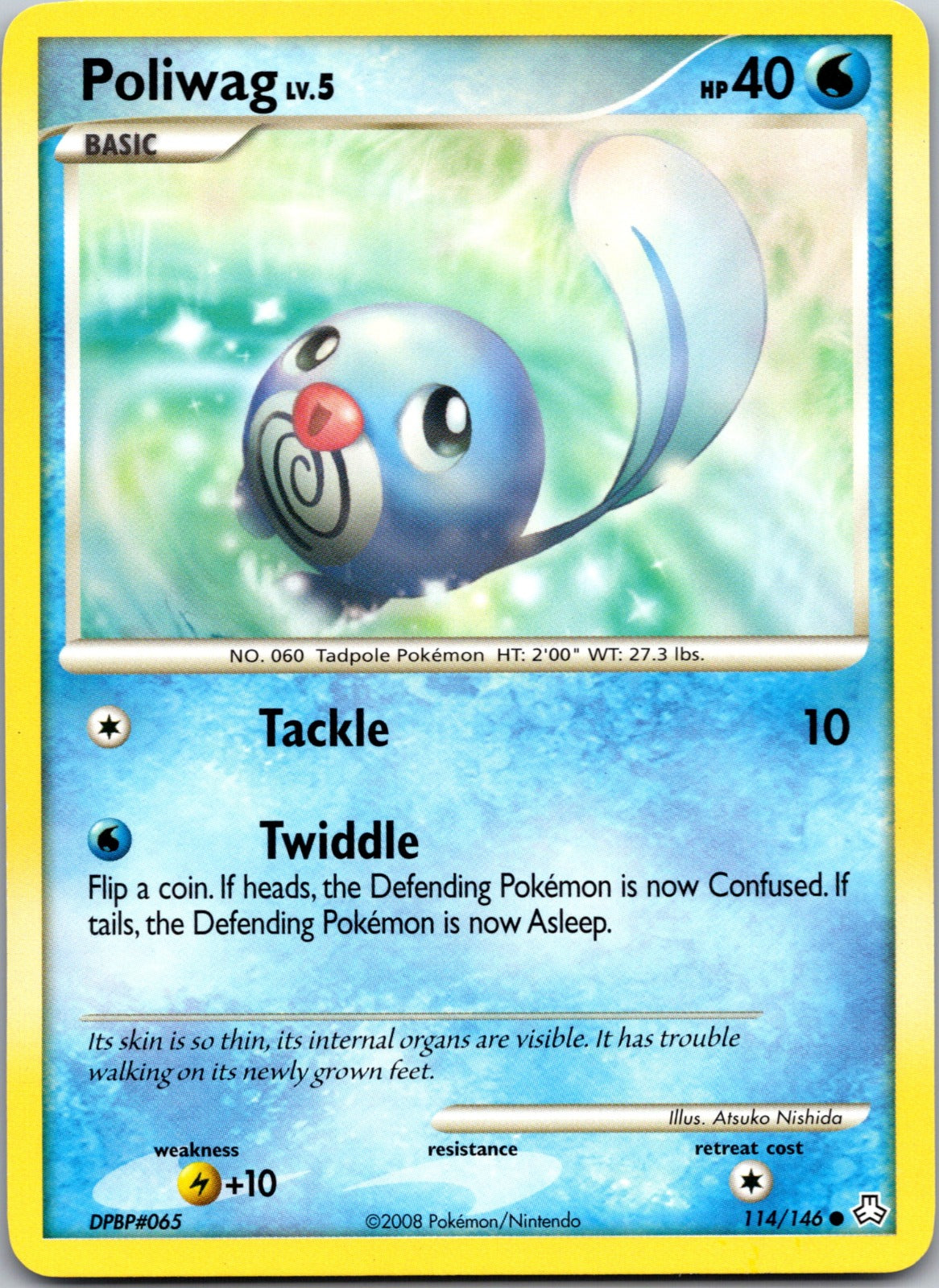 2008 Legends Awakened 114/146 Poliwag LP