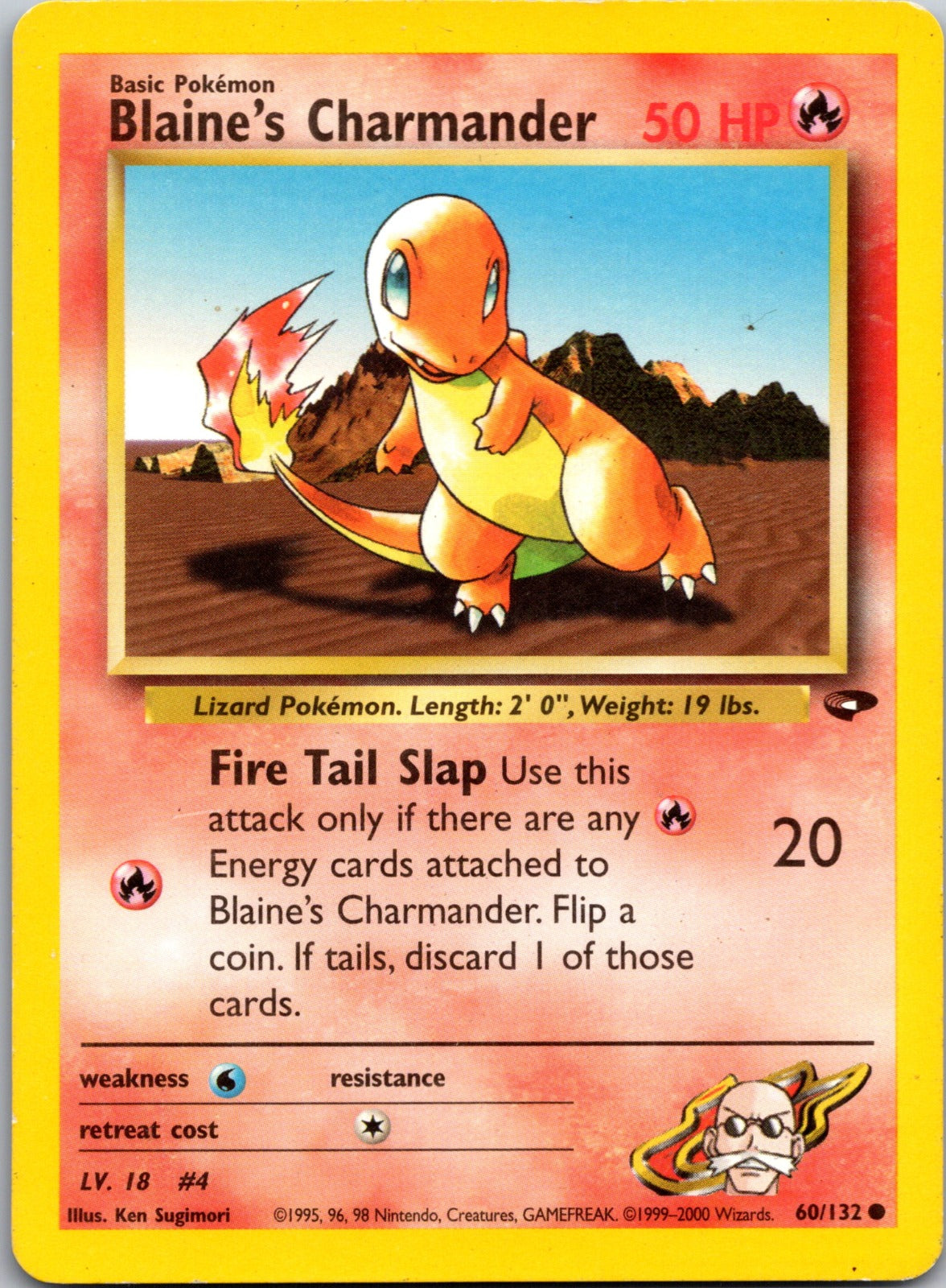 2000 Gym Challenge 060/132 Blaine's Charmander MP Y306