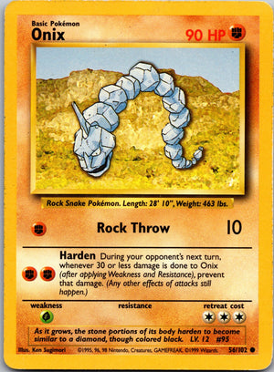 2000 Base Set 2 084/130 Onix LP