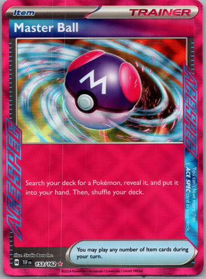 2024 SV05: Temporal Forces 153/162 Master Ball ACE SPEC Rare F187