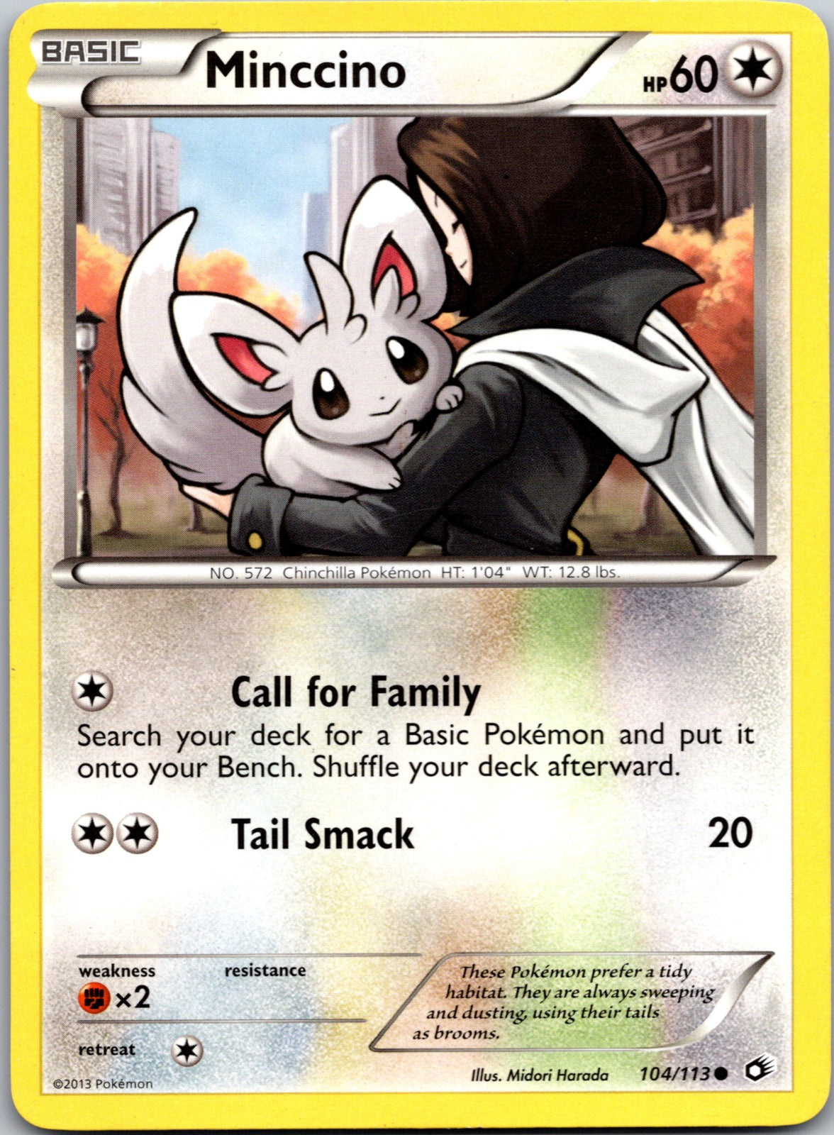 2013 Legendary Treasures 104/113 Minccino LP