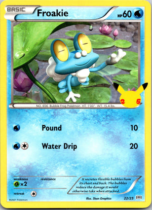 2021 McDonald's 25th Anniversary Promo 022/025 Froakie - 22/25 LP