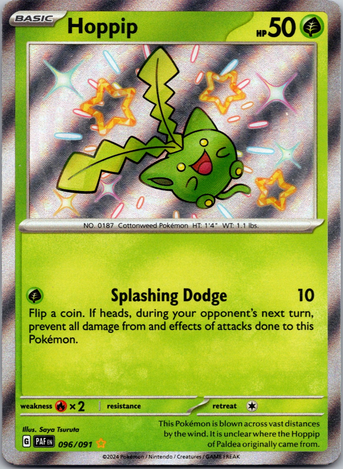 2024 SV: Paldean Fates 096/091 Hoppip NM