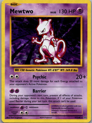 2016 XY - Evolutions 51/108 Mewtwo Rare F84