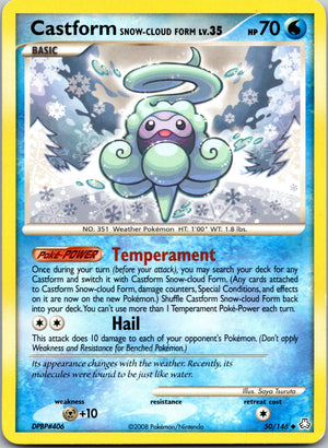 2008 Legends Awakened 50/146 Castform Snow-Cloud Form LP