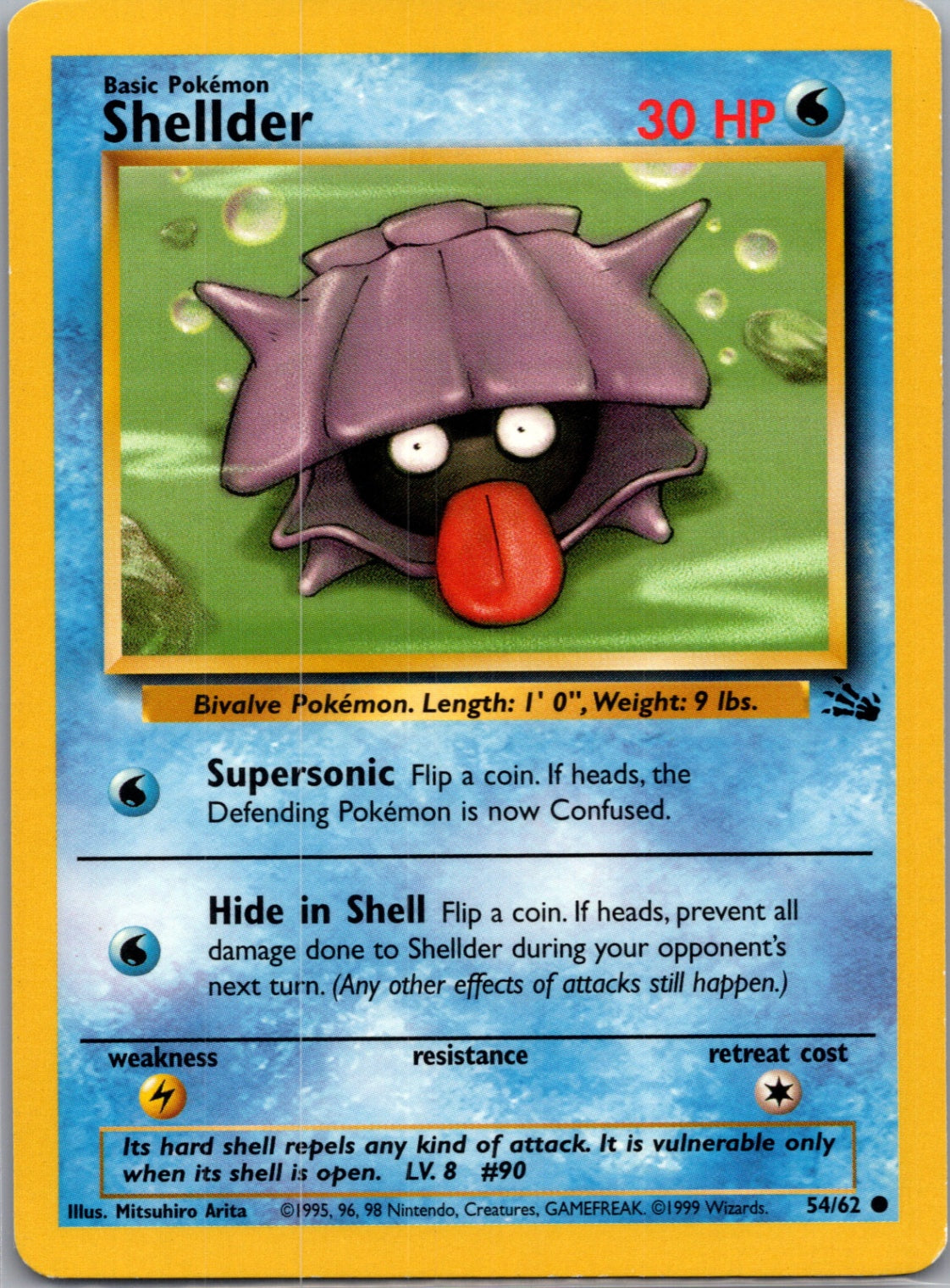 Fossil 54/62 Shellder Common NM