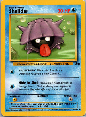 Fossil 54/62 Shellder Common NM