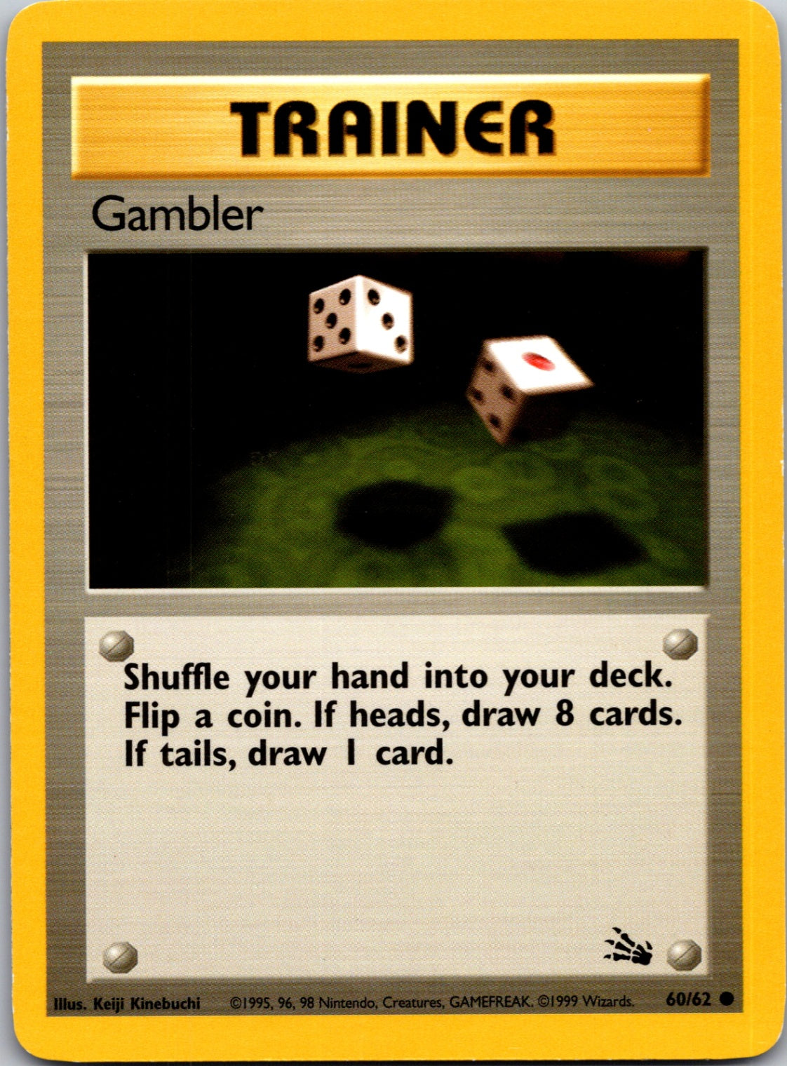 1999 Fossil 60/62 Gambler Common L159