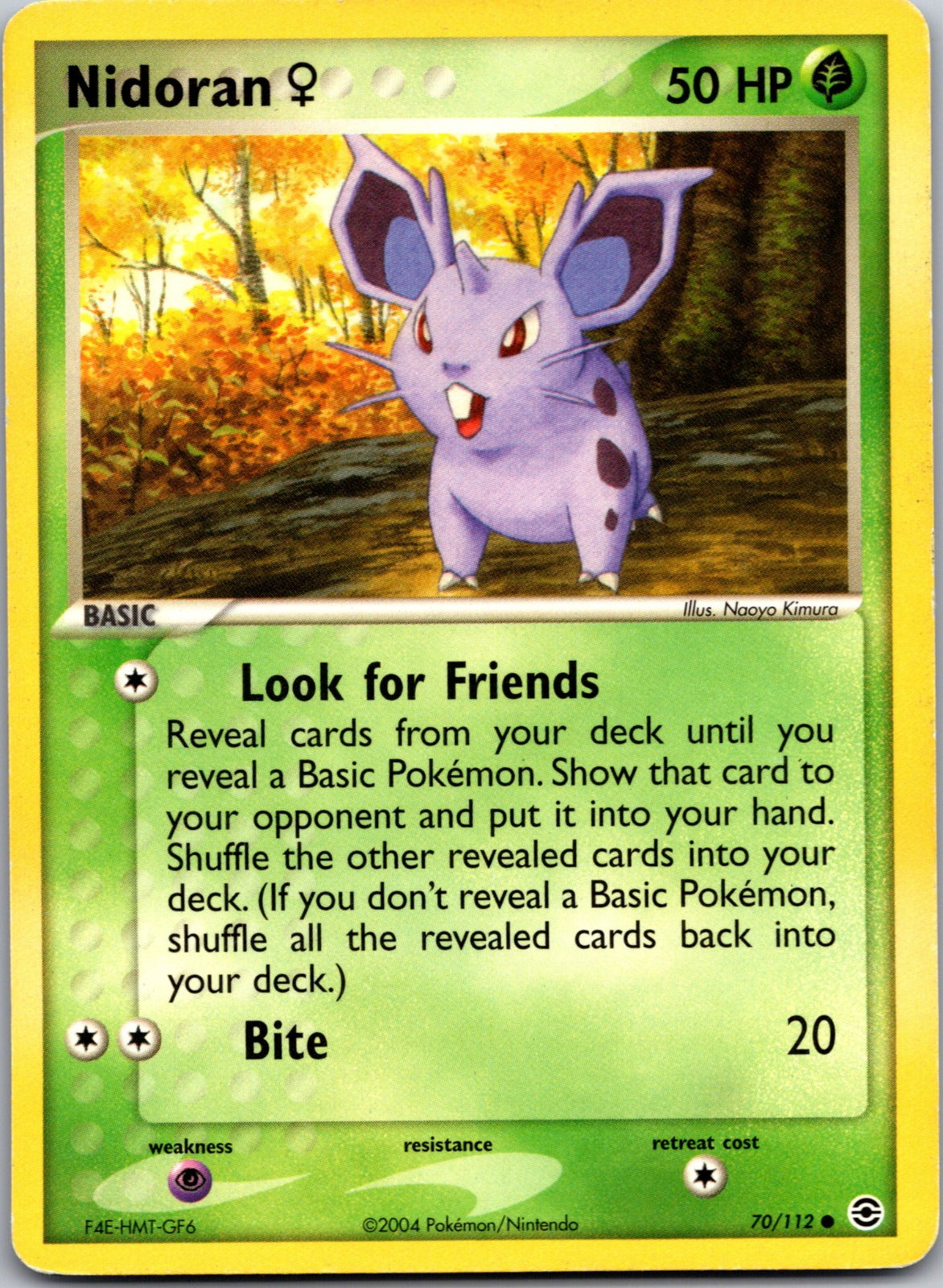 2004 FireRed and LeafGreen 70/112 Nidoran F LP C353