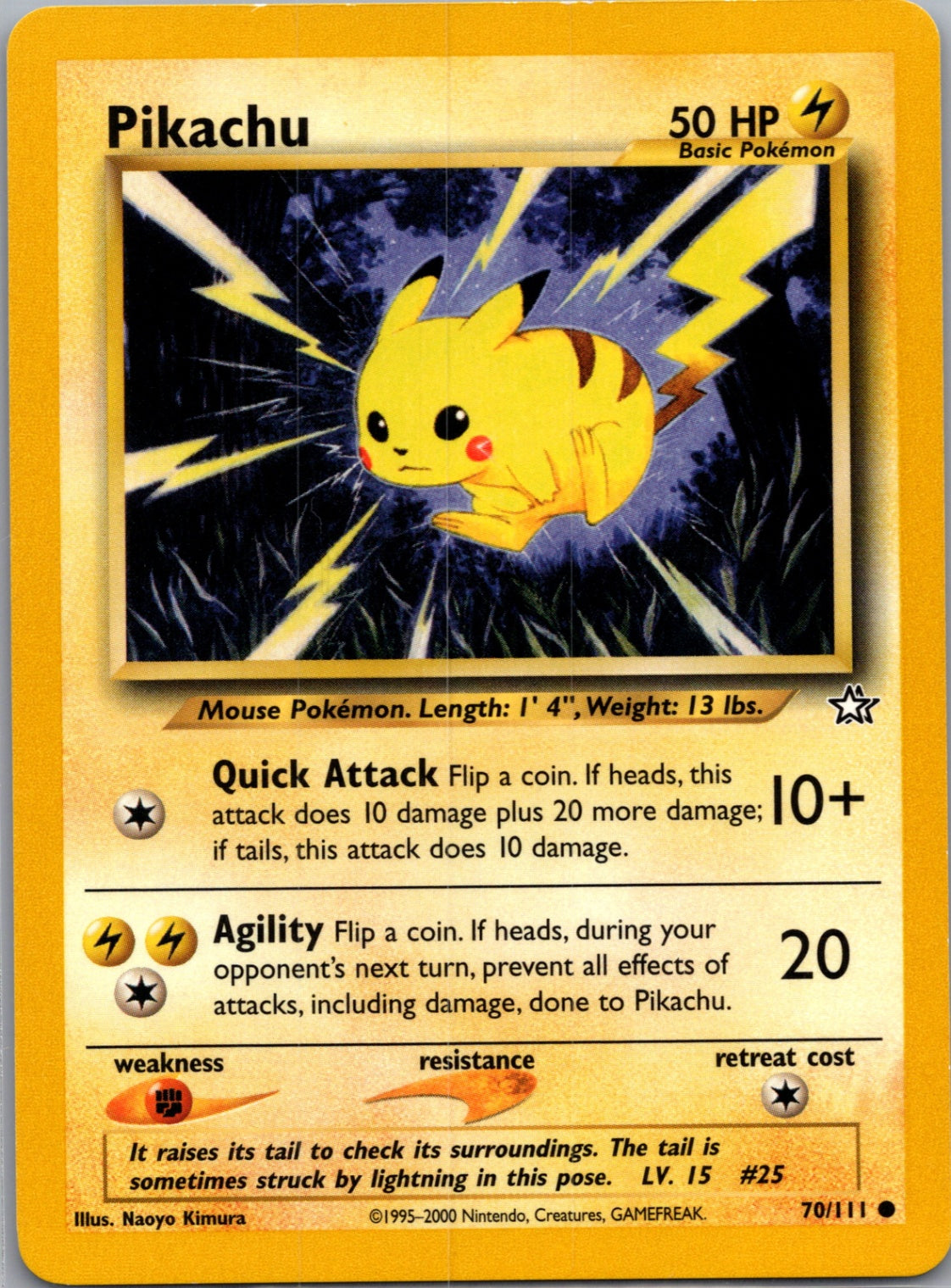 Neo Genesis 070/111 Pikachu Common NM