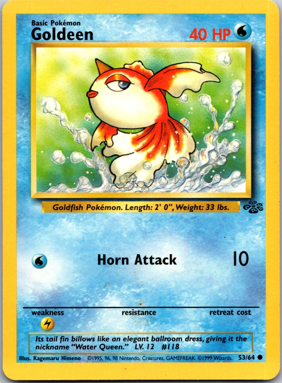1999 Jungle 53/64 Goldeen Common M248