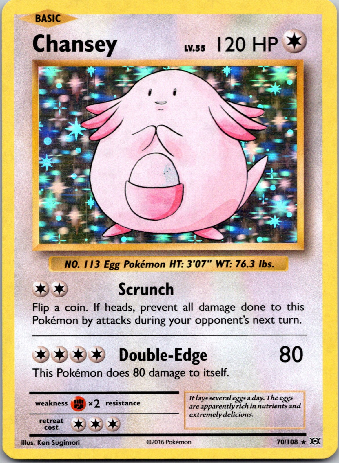 1999 Chansey Base Set (Shadowless) 003/102 NM