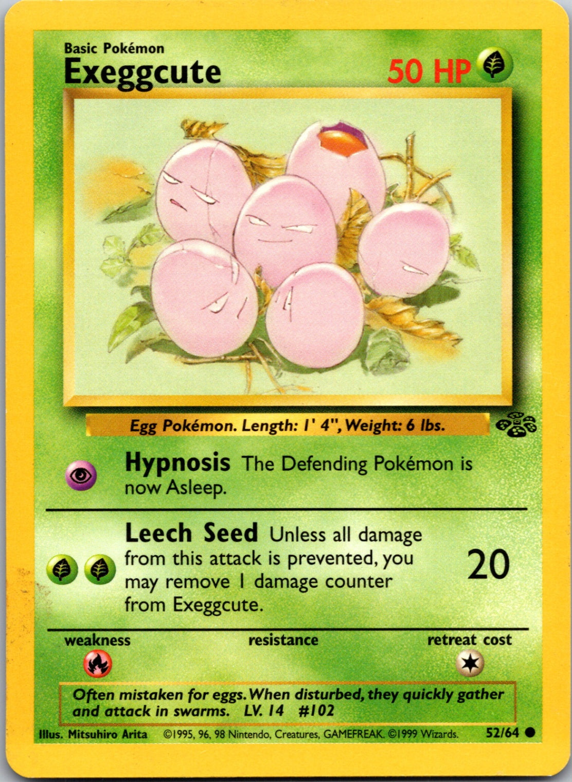 1999 Jungle #52/64 Exeggcute Common C223