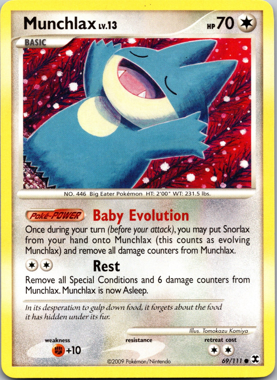 2009 Rising Rivals 69/111 Munchlax (69) LP E344