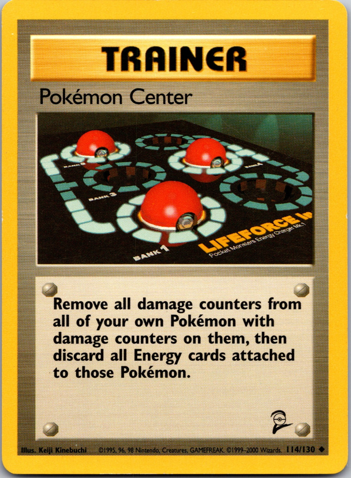 2000 Base Set 2 114/130 Pokemon Center LP