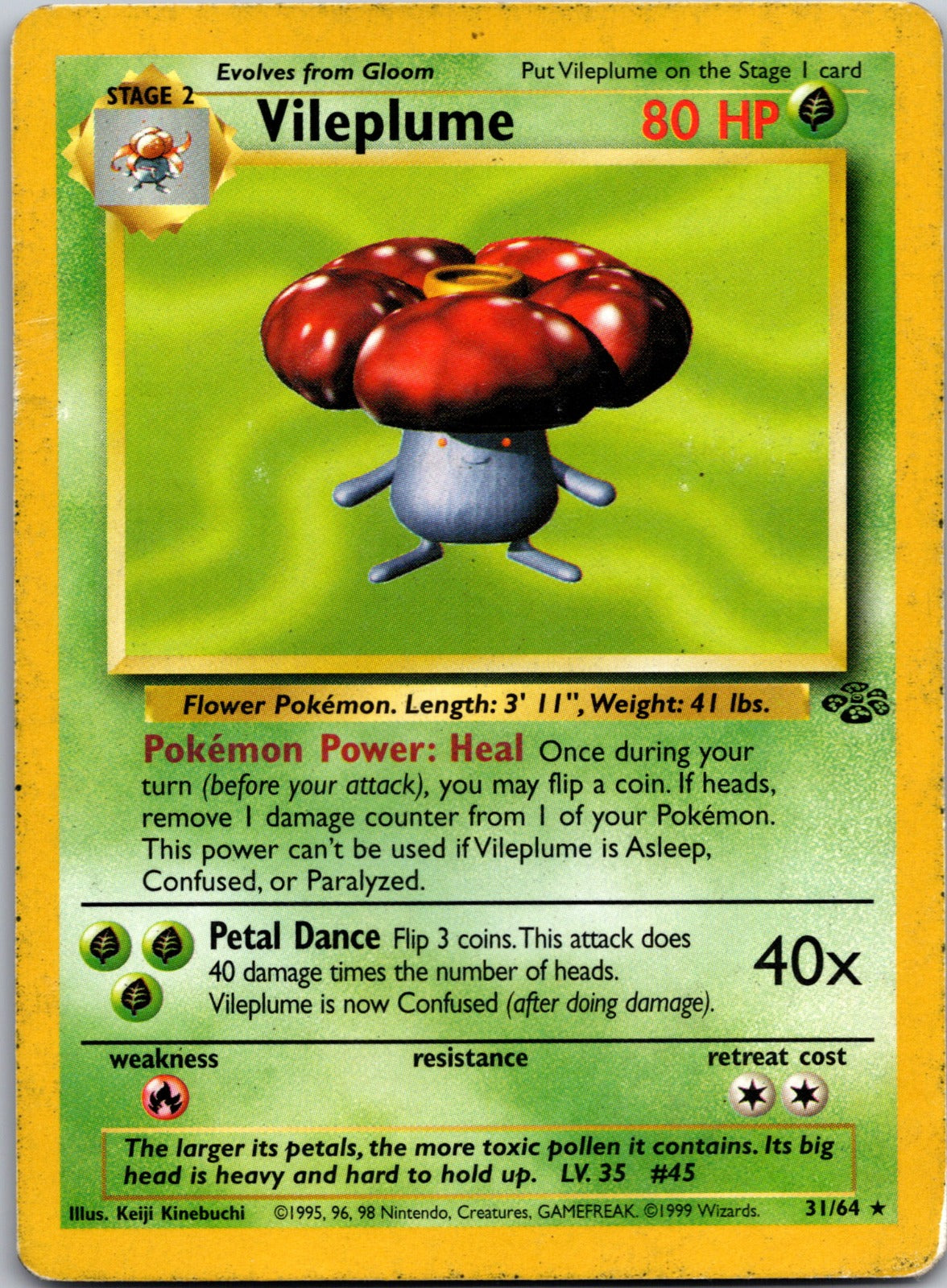 1999 Jungle 15/64 Vileplume (15) NM