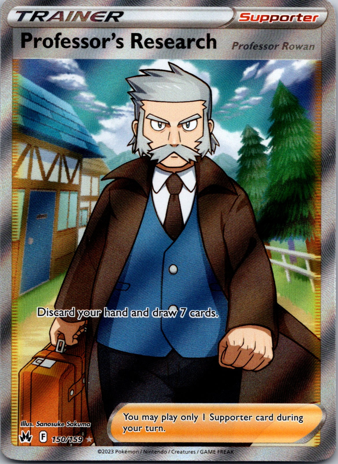 2023 SWSH: Crown Zenith 150/159 Professor's Research (Full Art) NM