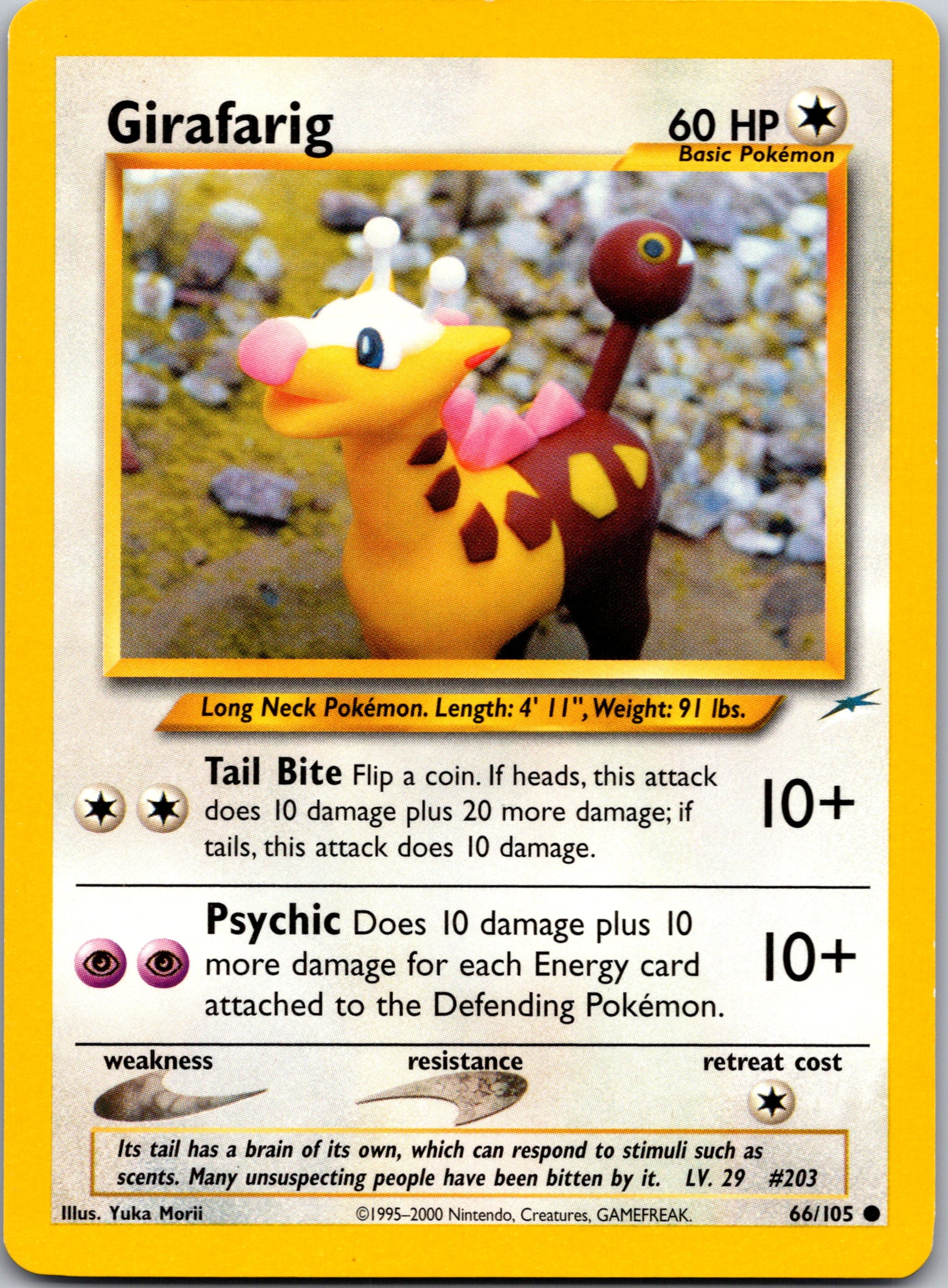 2002 Neo Destiny 066/105 Girafarig Common A120