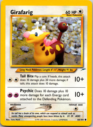 2002 Neo Destiny 066/105 Girafarig Common A120