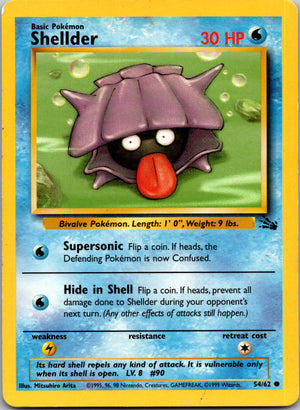 1999 Fossil 54/62 Shellder Common L208