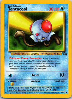 1999 Fossil 56/62 Tentacool Common L31
