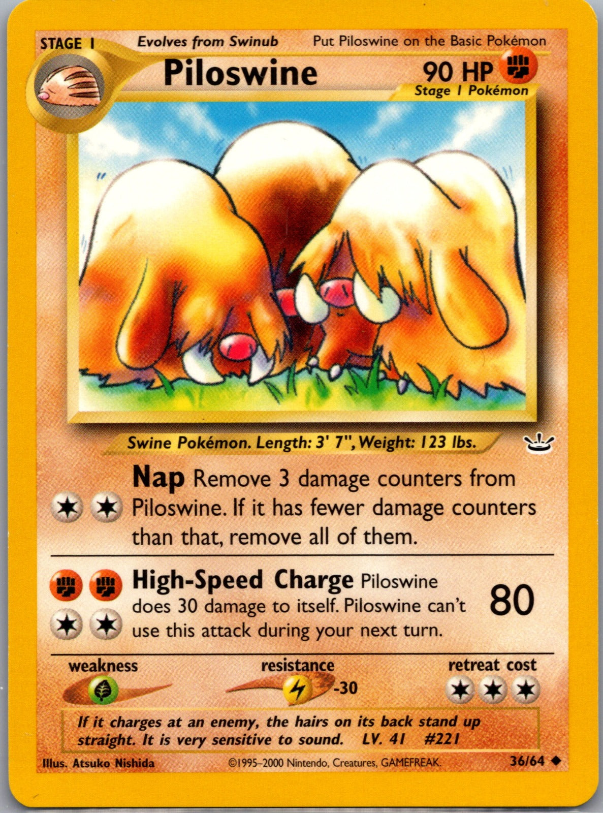2001 Neo Revelation 36/64 Piloswine LP