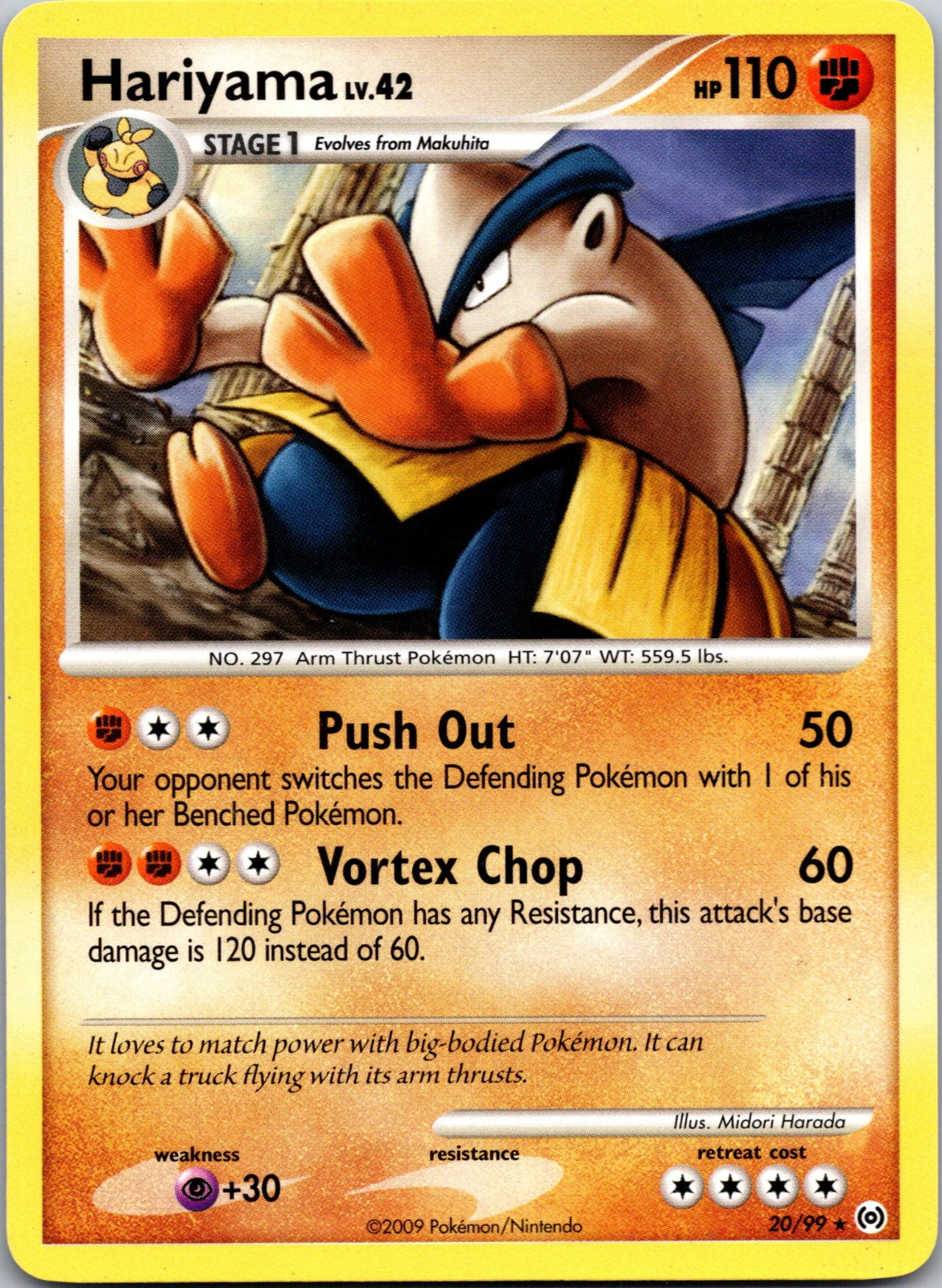 2009 Arceus 20/99 Hariyama LP