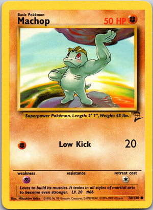 Machop Common Base Set 2 078/130 LP