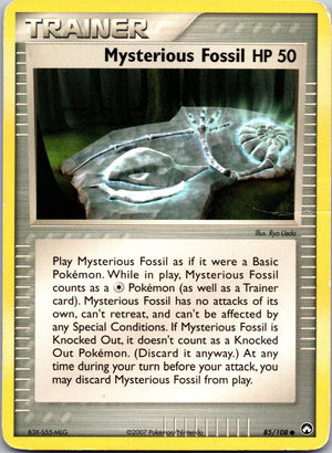 2007 Power Keepers 85/108 Mysterious Fossil LP