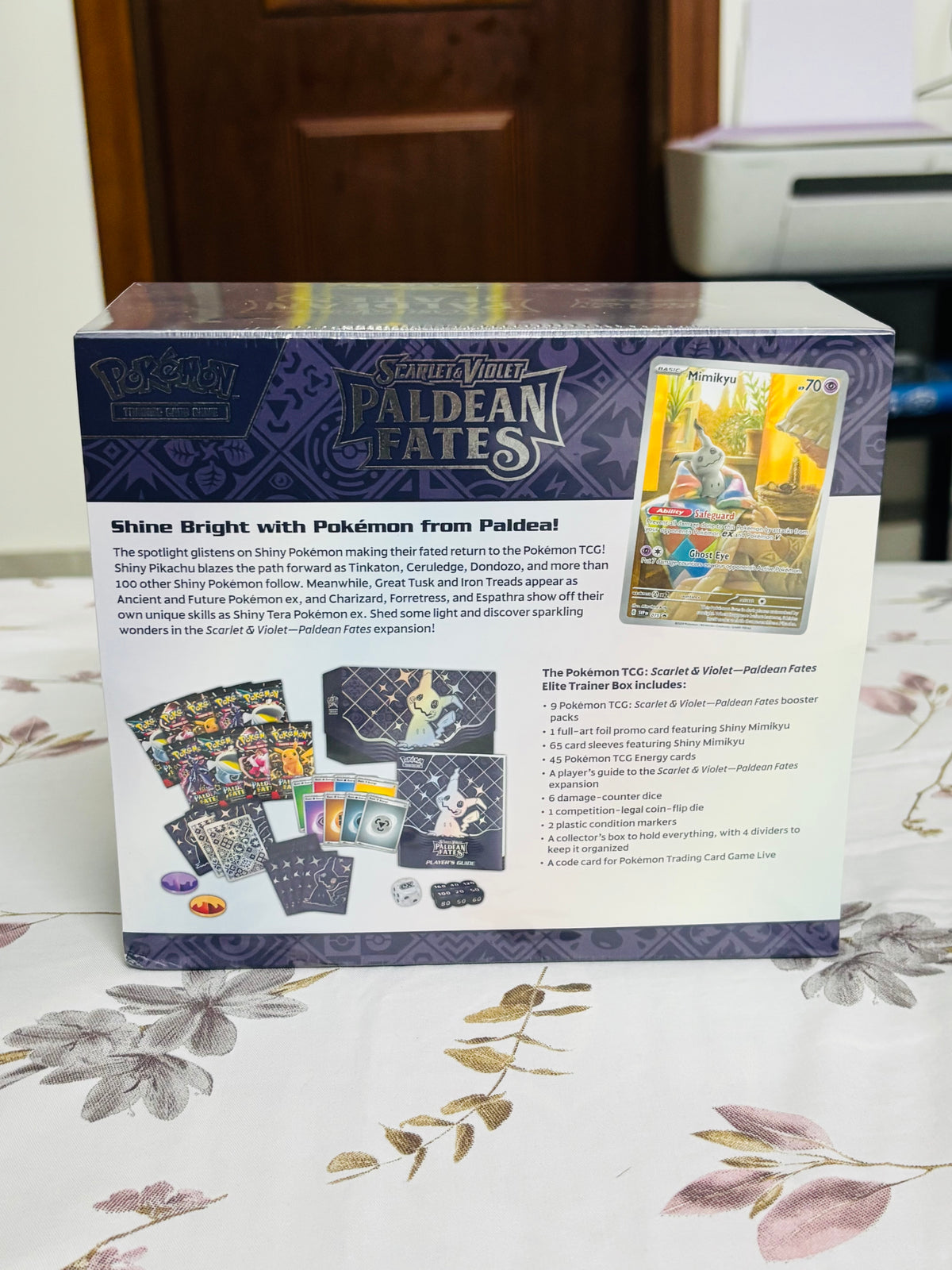 Paldean Fates Elite Trainer Box (Comes with Magnetic Acrylic Case)