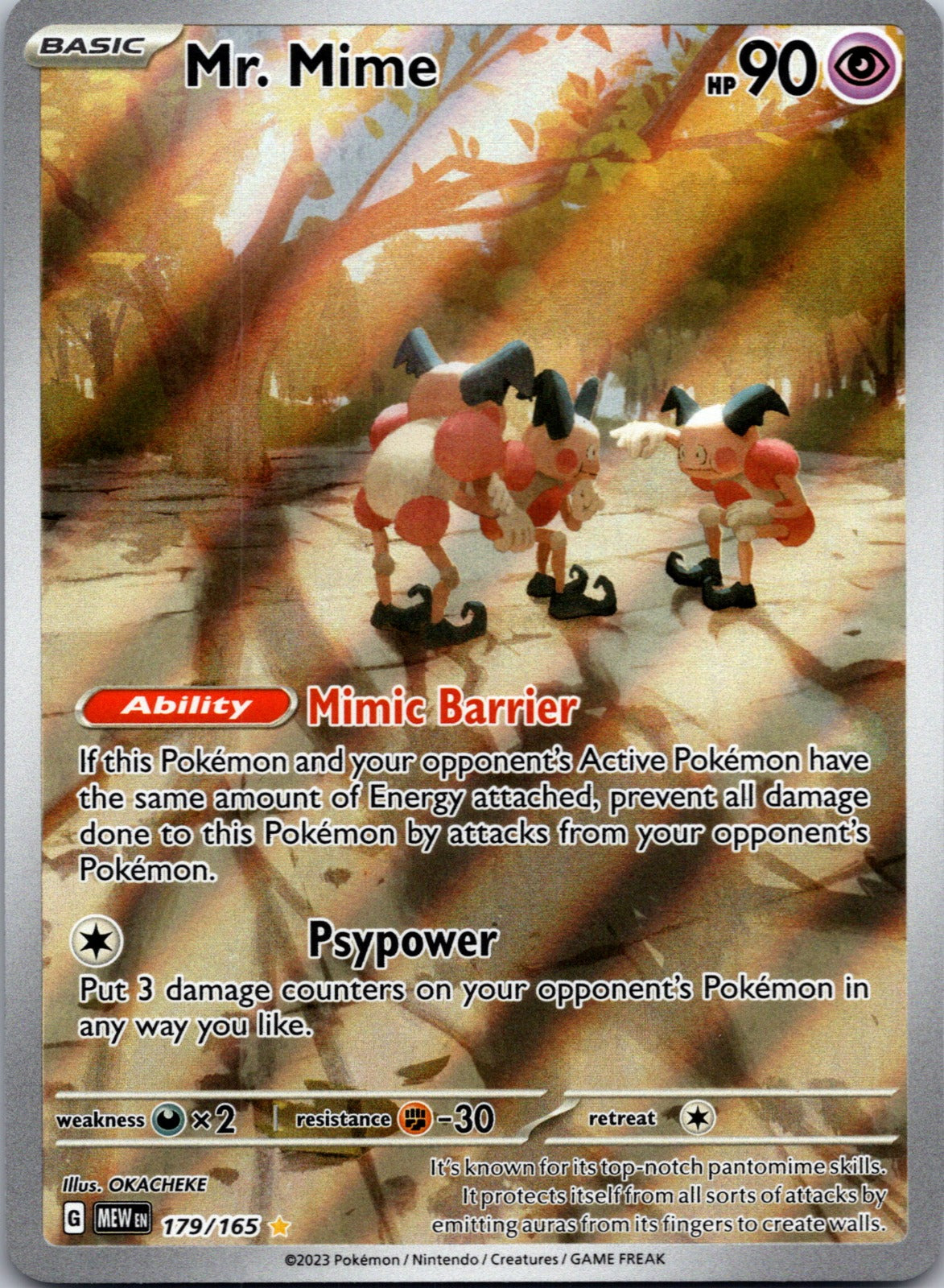 2023 Mr. Mime SV: Scarlet & Violet 151 179/165 NM