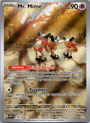 2023 Mr. Mime SV: Scarlet & Violet 151 179/165 NM