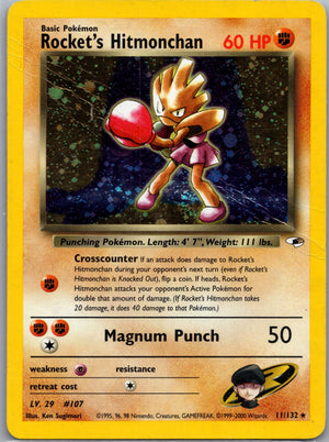2000 Gym Heroes 011/132 Rocket's Hitmonchan Holo Rare G223