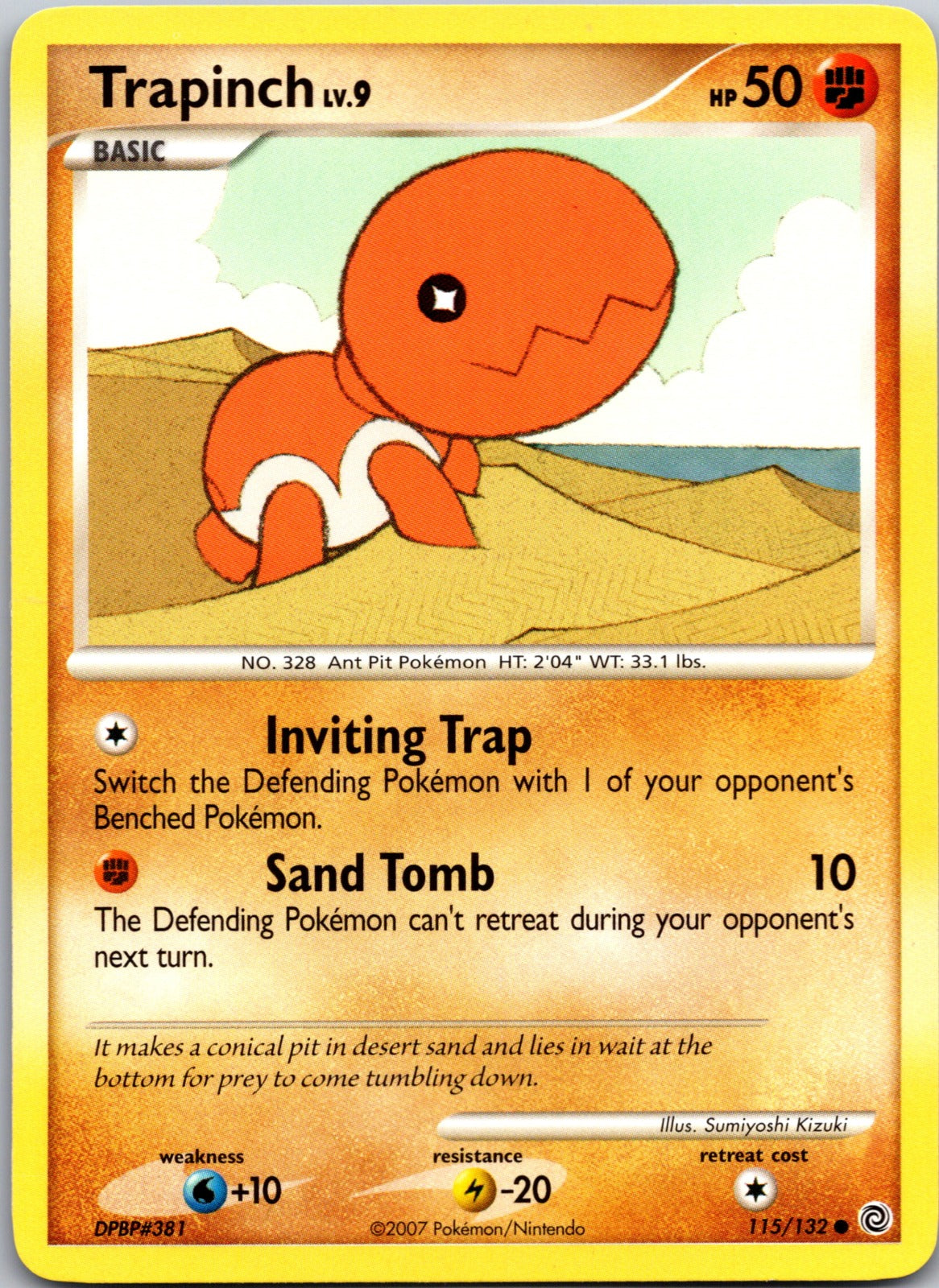 2007 Secret Wonders 115/132 Trapinch LP