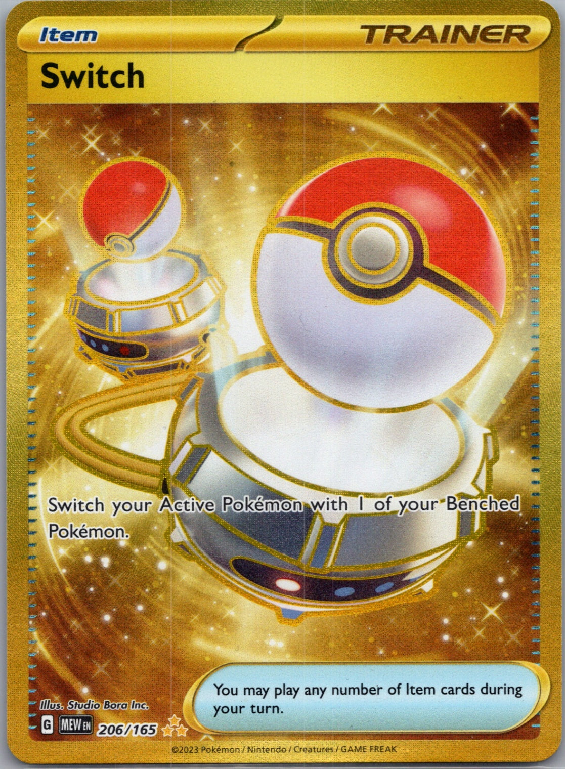 SV: Scarlet & Violet 151 206/165 Switch Hyper Rare NM