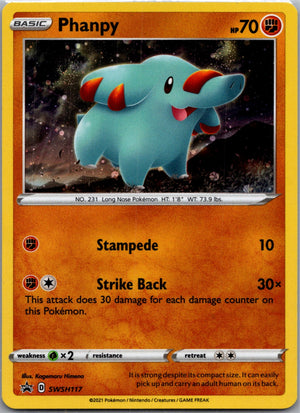 2021 SWSH: Promo SWSH117 Phanpy Cosmos Holo D194