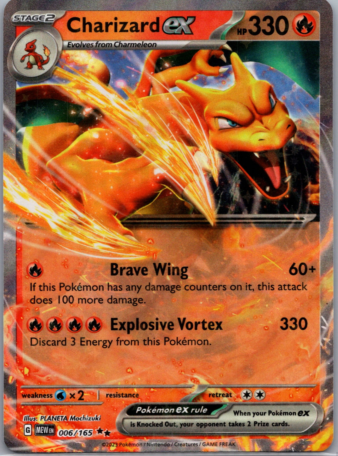 2023 SV: Scarlet & Violet 151 006/165 Charizard ex Double Rare D231