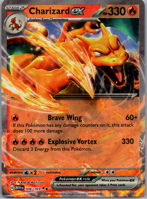 2023 SV: Scarlet & Violet 151 006/165 Charizard ex Double Rare D231