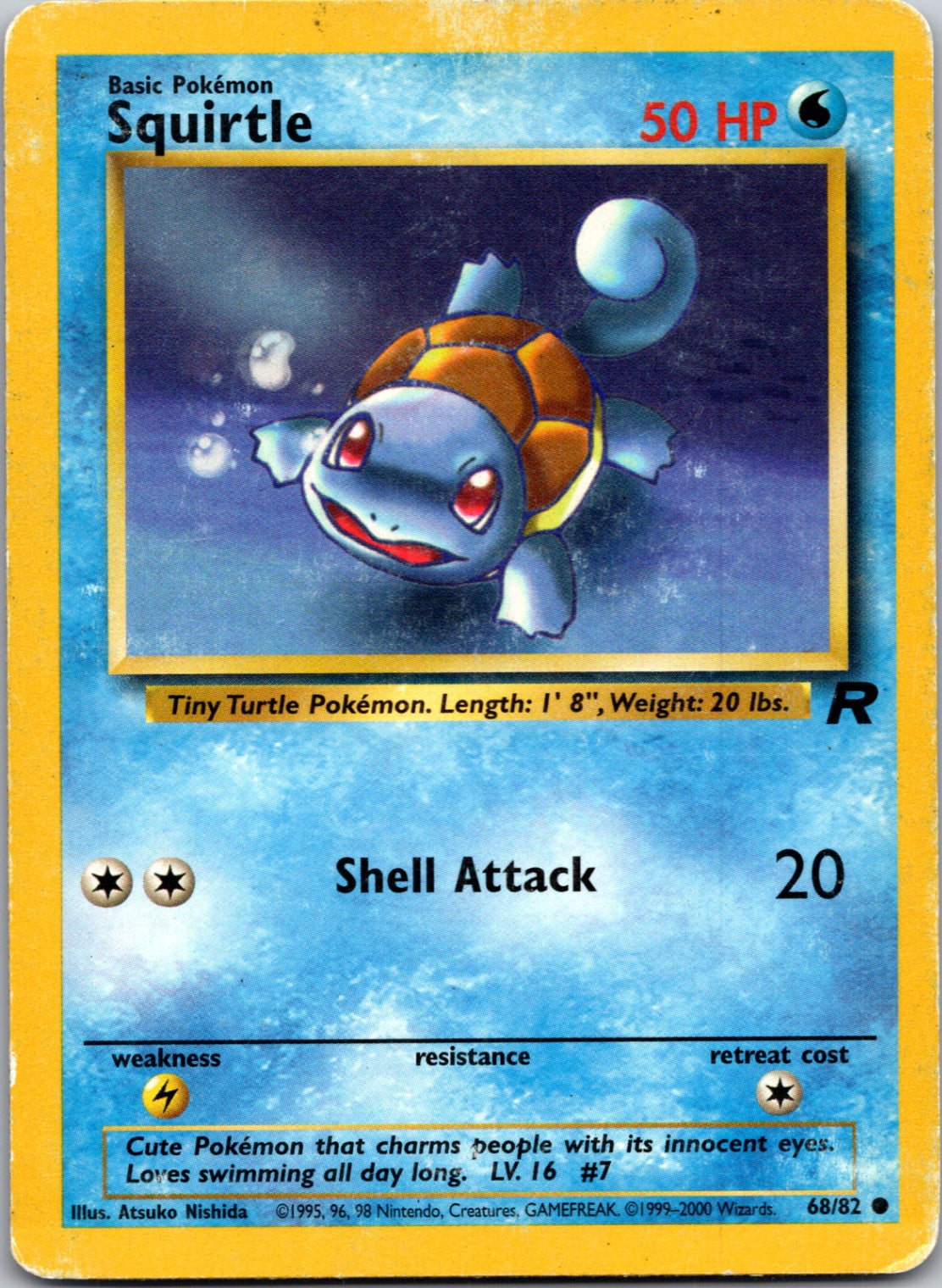 2000 Team Rocket 68/83 Squirtle Common C247