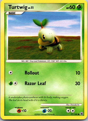 2008 Majestic Dawn 77/100 Turtwig (77) LP