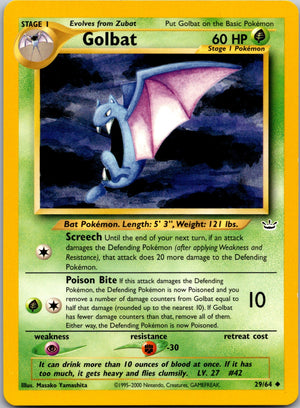 2001 Neo Revelation #29/64 Golbat Uncommon C196